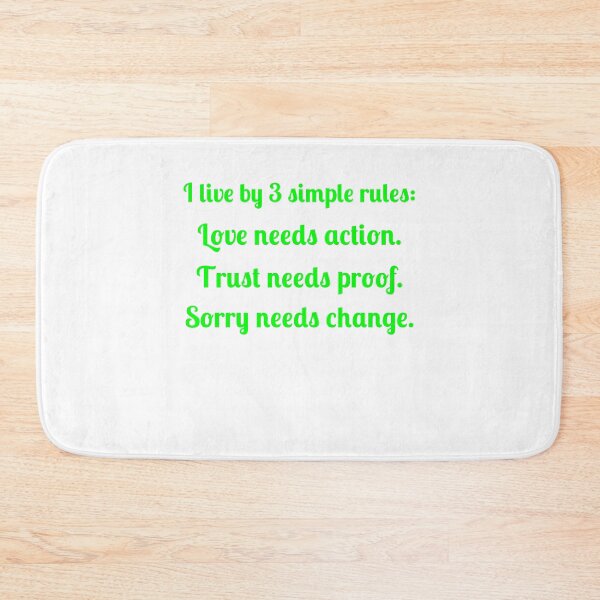 Item preview, 3 Simple Rules Quotes designed and sold by Fleetwood1994.