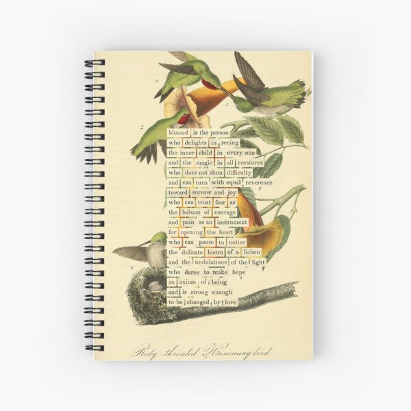 Item preview, Bird Divination: Ruby throated Hummingbird (almanacofbirds.org) designed and sold by mariapopova.