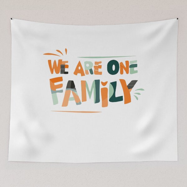 Item preview, We Are One Family – Colorful Unity Tee designed and sold by feel-free-store.