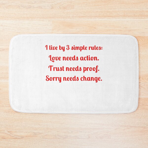 Item preview, 3 Simple Rules Quotes designed and sold by Fleetwood1994.