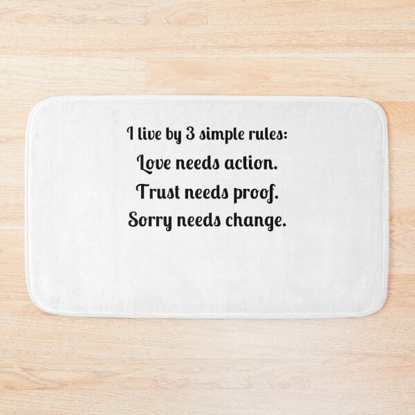 Item preview, 3 Simple Rules Quotes designed and sold by Fleetwood1994.