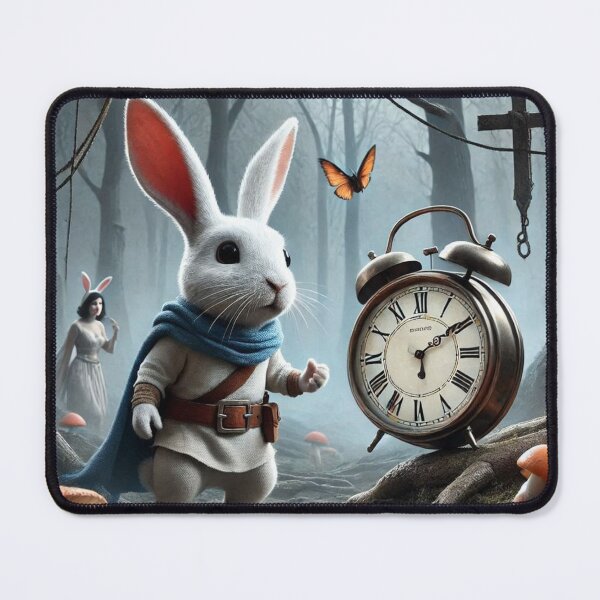 Item preview, hero cute white rabbit designed and sold by Dogandesighn.
