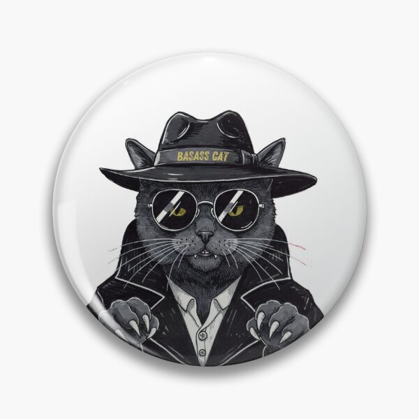 Item preview, Badass cat designed and sold by Fateh-Kro ⭐⭐⭐⭐⭐.