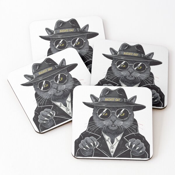 Item preview, Badass cat designed and sold by Fateh-Kro ⭐⭐⭐⭐⭐.