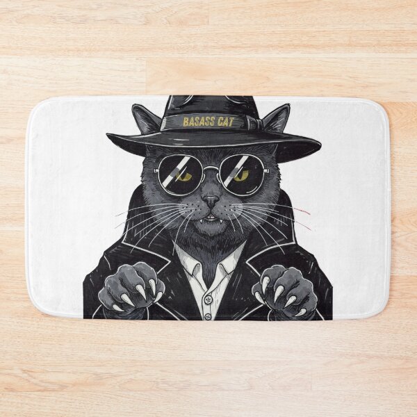 Item preview, Badass cat designed and sold by Fateh-Kro ⭐⭐⭐⭐⭐.