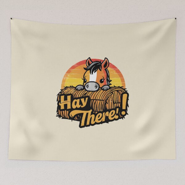 Item preview, Hay There! – Funny Horse Pun Design designed and sold by Jollys-ArtShop.