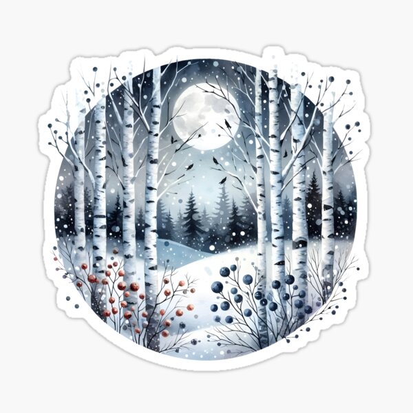 Item preview, I like birches designed and sold by CatherineLievre.