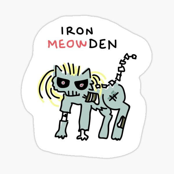 Item preview, iron meowden designed and sold by TeaBag114.