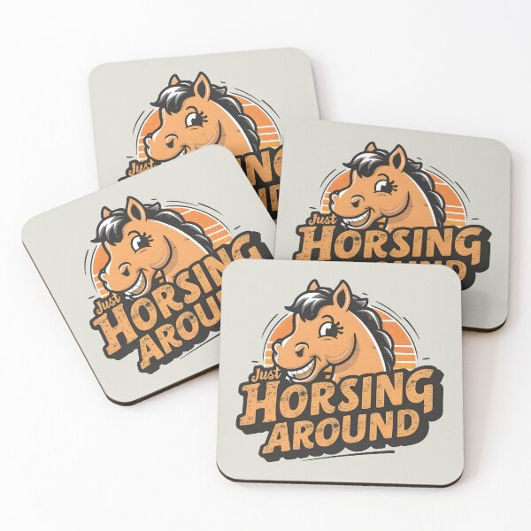 Item preview, Just Horsing Around – Funny Horse Pun Design designed and sold by Jollys-ArtShop.