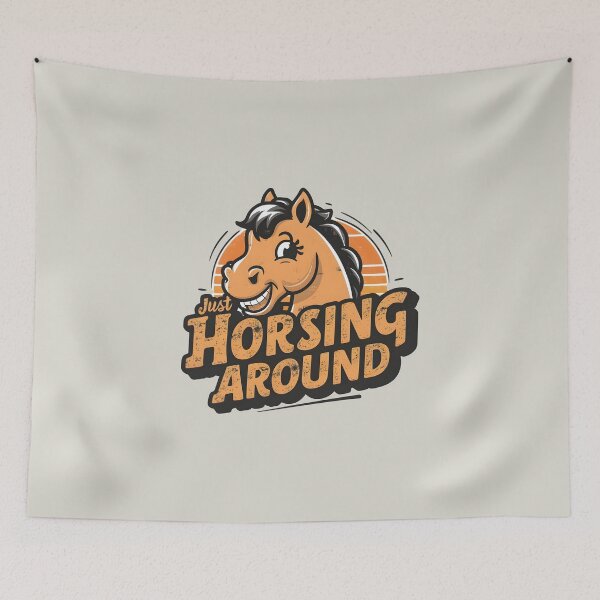 Item preview, Just Horsing Around – Funny Horse Pun Design designed and sold by Jollys-ArtShop.