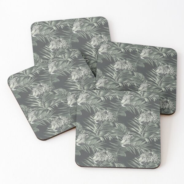 Item preview, leopard hiding in dense jungle vegetation designed and sold by PoppyLaneStudio.