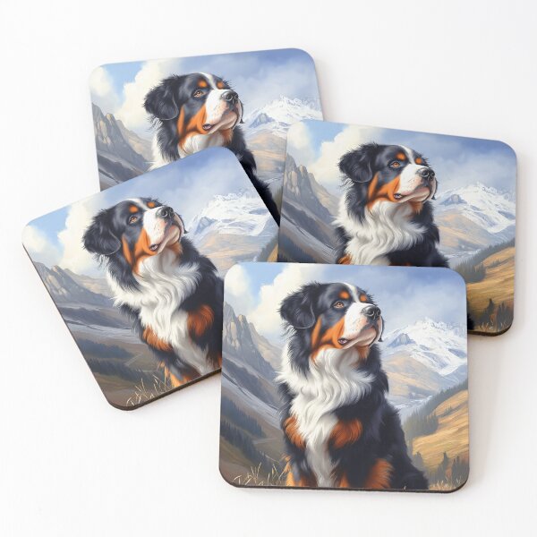 Item preview, Bernese Mountain Dog in Mountains designed and sold by PetsArt.
