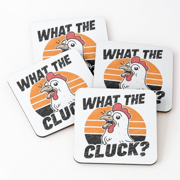 Item preview, What the Cluck? – Funny Chicken Pun Design designed and sold by Jollys-ArtShop.