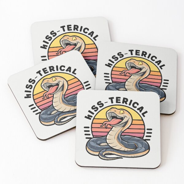 Item preview, Hiss-terical! – Funny Snake Pun Design designed and sold by Jollys-ArtShop.