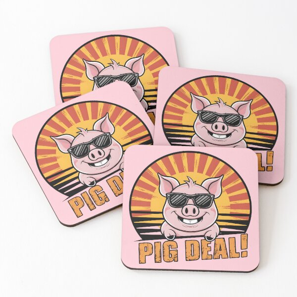 Item preview, Pig Deal! – Cool Pig Pun Design designed and sold by Jollys-ArtShop.
