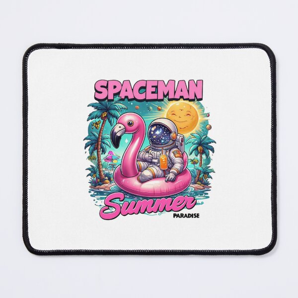 Item preview, Astronaut Relaxing on Flamingo Float in Tropical Paradise – Bright and Fun Tropical Beach Aesthetic Design designed and sold by Colorful-Garden.