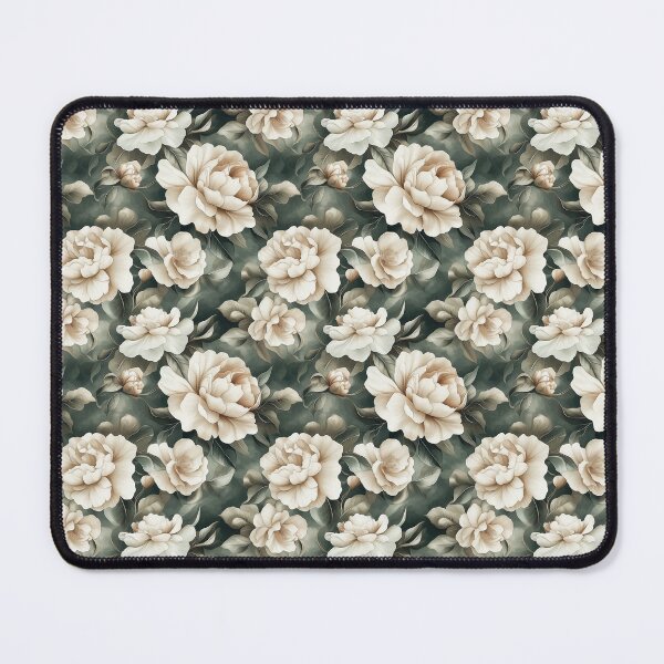 Item preview, opulent beige florals designed and sold by PoppyLaneStudio.