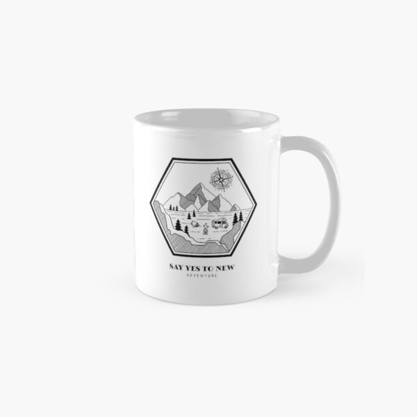 Vista previa del artículo con la obra «Acampada en la naturaleza: una escena retro de aventuras en la naturaleza», diseñado y vendido por Tenebris Ink.