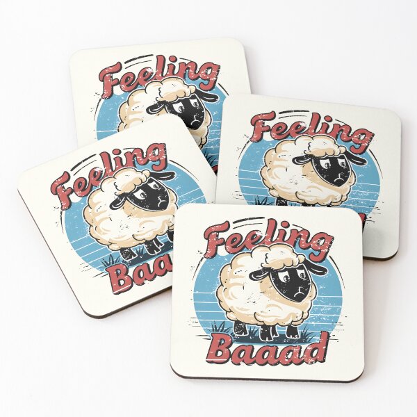 Item preview, Feeling Baaad? – Funny Sheep Pun Design designed and sold by Jollys-ArtShop.
