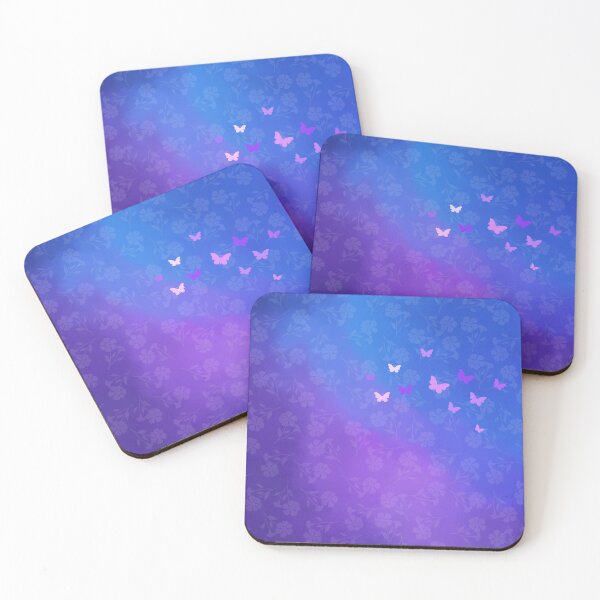 Item preview, Enchanting Butterfly Garden in Blue and Purple designed and sold by Fantacaroo Designs.