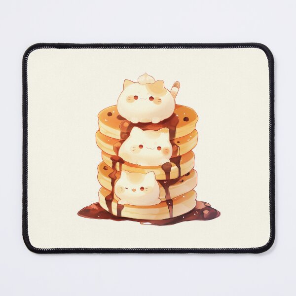 Item preview, Cute Mochi Cats and Chocolate Pancake designed and sold by NikoNekoDesigns.