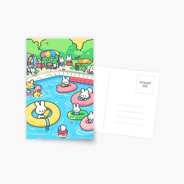 Item preview, Bunny Pool Party designed and sold by jinwooo.