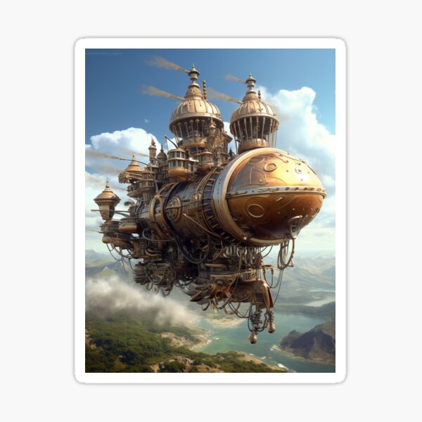 Item preview, Steampunk Airships 08 designed and sold by Studio Magical Moments.