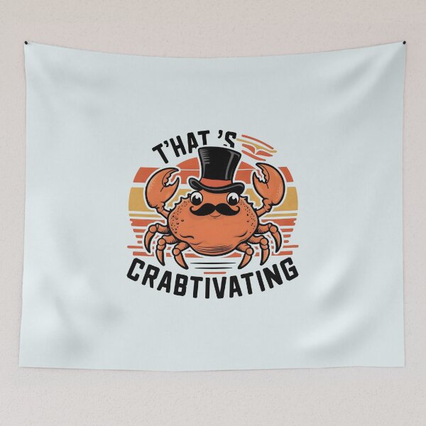 Item preview, That’s Crabtivating – Charming Crab Pun Design designed and sold by Jollys-ArtShop.