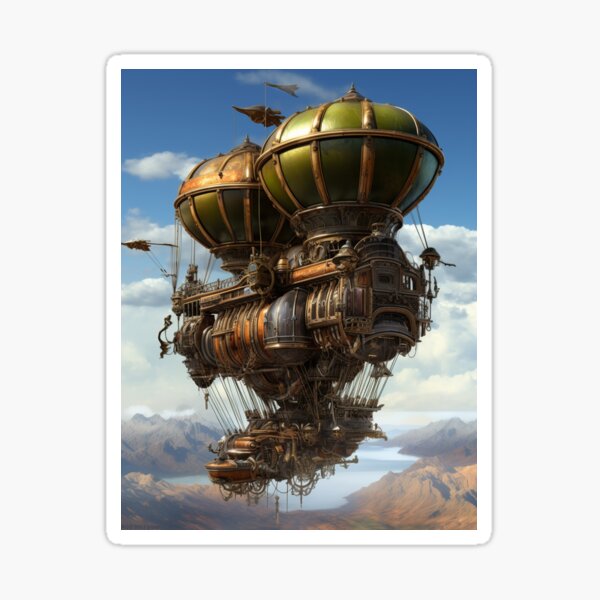 Item preview, Steampunk Airships 09 designed and sold by Studio Magical Moments.