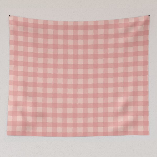Artikelvorschau, Pfirsichfarbenes Gingham-Muster entworfen und verkauft von Tarathai.