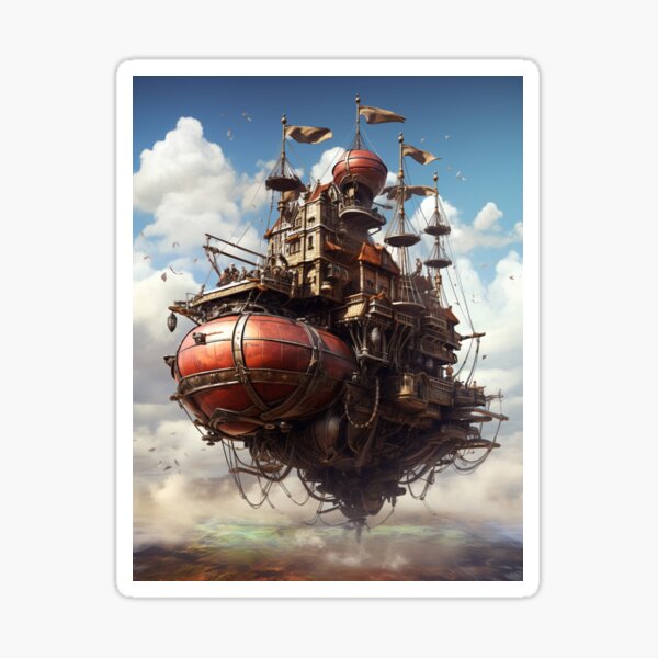 Item preview, Steampunk Airships 10 designed and sold by Studio Magical Moments.