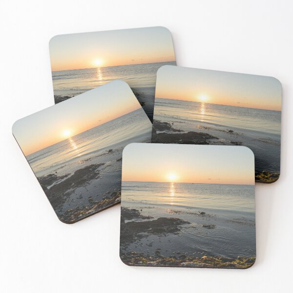 Item preview, Low Tide Sunset with a Fringe of Colorful Seaweed designed and sold by Georgia Mizuleva.