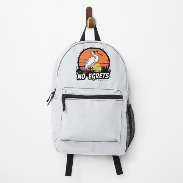 Item preview, No Egrets – Cool Egret Pun Design designed and sold by Jollys-ArtShop.