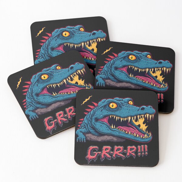 Item preview, Fierce Monster Croc – A Roaring Beast with Deadly Fangs! designed and sold by DopeVibeStuff.