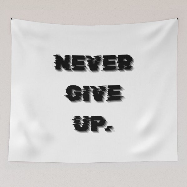 Item preview, Never give up. – Motivation for Focus and Success designed and sold by PeakMind.