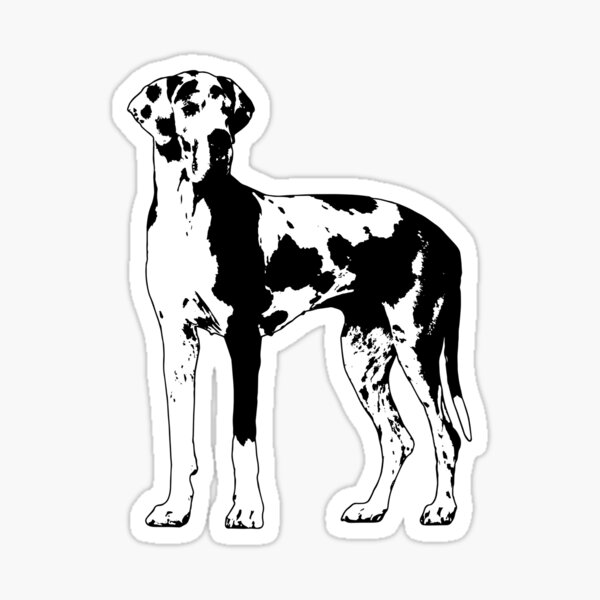 Artikel-Vorschau von Harlekin Deutsche Dogge, designt und verkauft von k9printart.