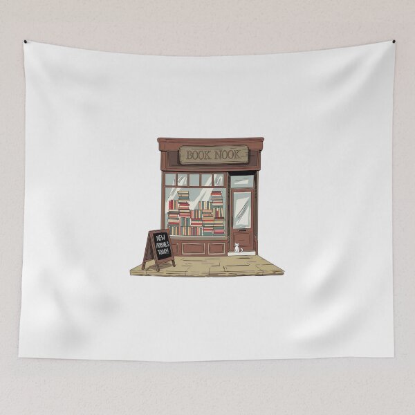 Item preview, Book Nook - Cozy Retro Bookstore Design designed and sold by OldSchoolRetro.