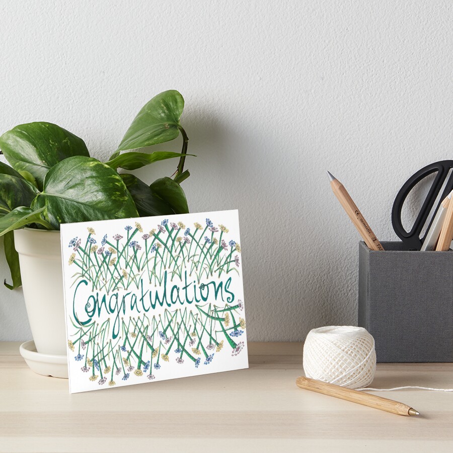 Congratulations Art Board Print
