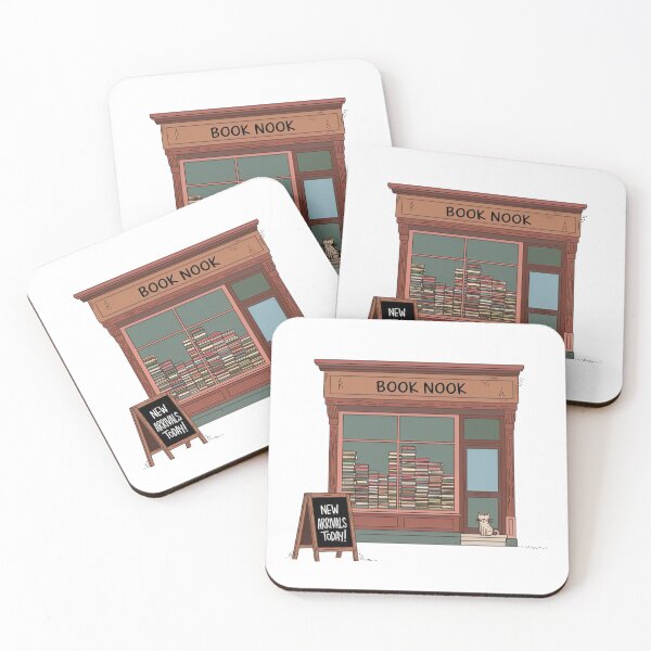 Item preview, Book Nook - Cozy Retro Bookstore Design designed and sold by OldSchoolRetro.