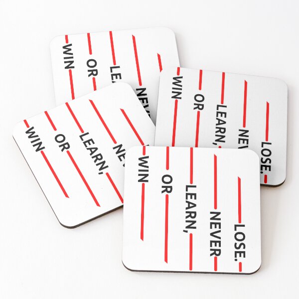 Item preview, Win or learn, never lose. – Motivation for Focus and Success designed and sold by PeakMind.