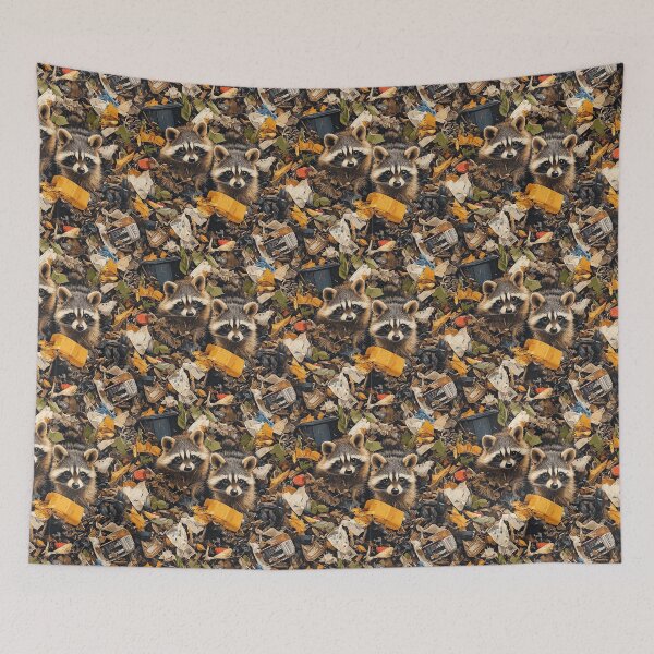 Item preview, Raccoons in the Garbage  designed and sold by kansaikate.
