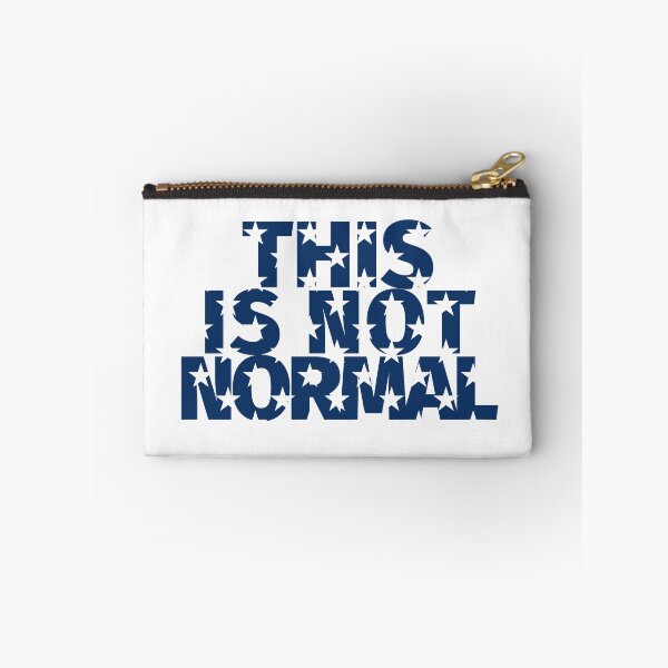 Item preview, This is not normal on blue background with stars mimicking the american flag designed and sold by GuerillaDesign.