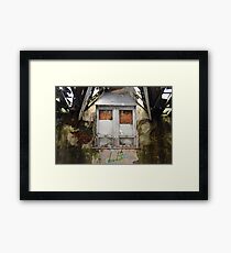 Decayed Window Framed Print
