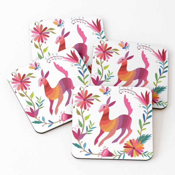 Item preview, bird and flowers composition. Otomi designed and sold by InshynaArt.