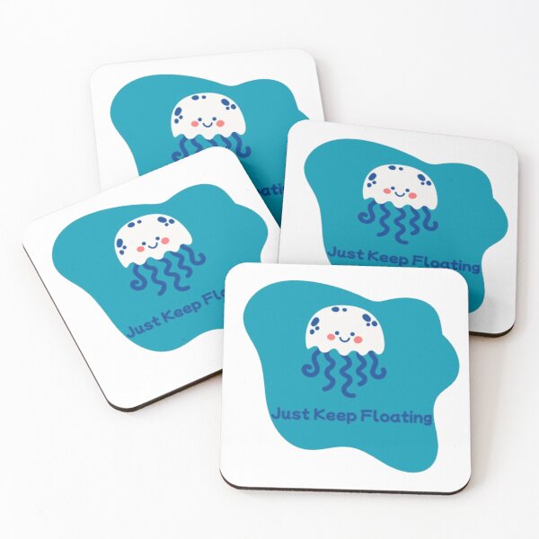 Item preview, Just Keep Floating - Jellyfish - Ocean Calming Vibes designed and sold by ShadeShard.