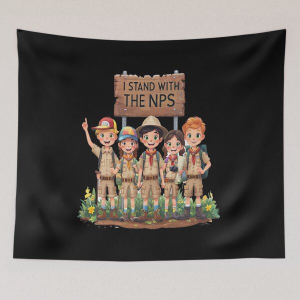 Item preview, I Stand With The NPS National Park Support Park Rangers designed and sold by AxstinGraphics.