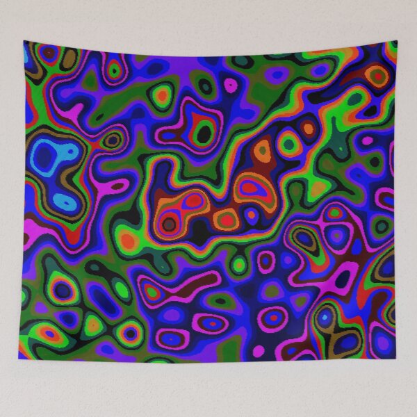 Item preview, Beautiful Graphics embroidery Geometric Neon Color Patterns  designed and sold by Codingart9.