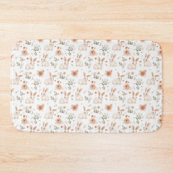 Item preview, beige bunnies in watercolour style designed and sold by PoppyLaneStudio.