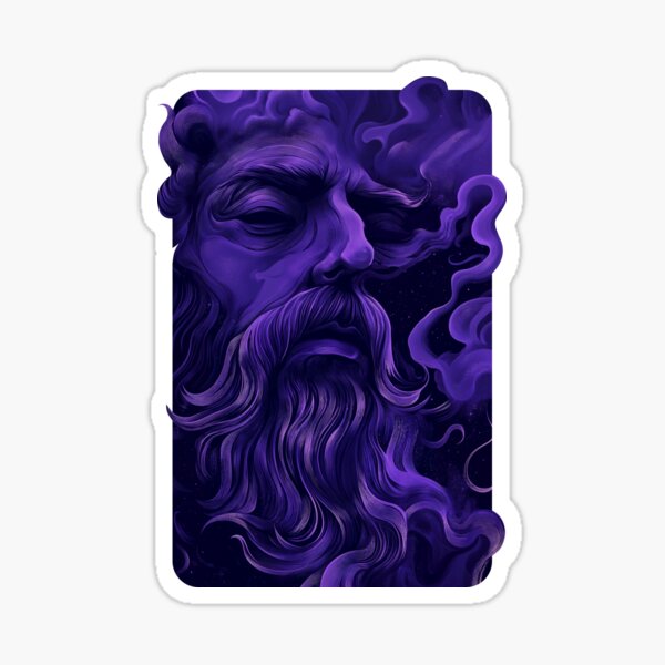 Item preview, Fading Druid – Monochrome Psychedelic Portrait designed and sold by D-a-y-d-r-e-a-m.