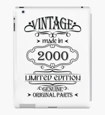 Vintage made in 2000 iPad Case/Skin